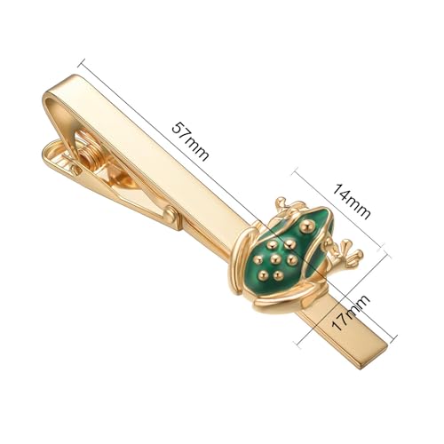 Image of Unique Insect Tie Clip for Men Bee Fish Butterfly Turtle Ladybug Novelty Tie Bar Silver Gold Animal Party Anniversary Jewelry Gift