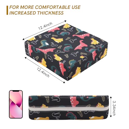 Image of Booster Seat for Kitchen Chair - Strong Support Toddler Booster Seat for Dining Table, Portable Booster Chair with Adjustable Elasticity Straps for Toddlers Eating Travel Home