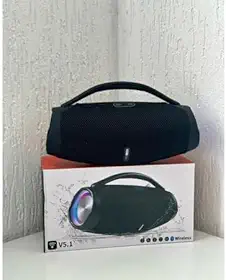 Caixa de Som Bluetooth Portátil Boombox 3, 22cm, Wireless Speaker com Alça de Transporte