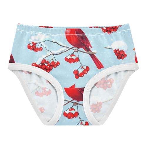 Cotton Toddler Girls Underwear Winter Red Birds Cute Panties Girl Florals Kids Briefs Undies 2t - Main Image