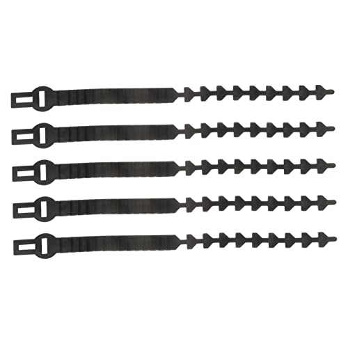 HIAKDOFT Lot De 5 Sangles D'attaches en Caoutchouc 45x2x0,5 Cm pour Arbres Fruitiers Jardinage, Réglables, Solide Et Réutilisables, Lien De Traction pour Fixation De Branches Et Vignes