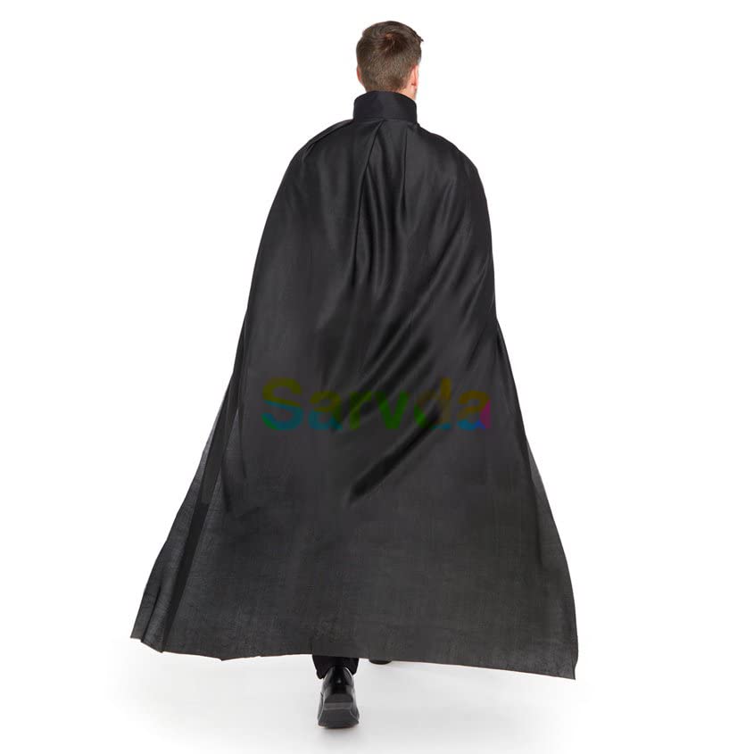 Image of Sarvda halloween costume|halloween dress for boys|witch costume for girls (28-40 Years, Black Robe (Black Robe, Black Hat, Black Felt Mask, Teth))