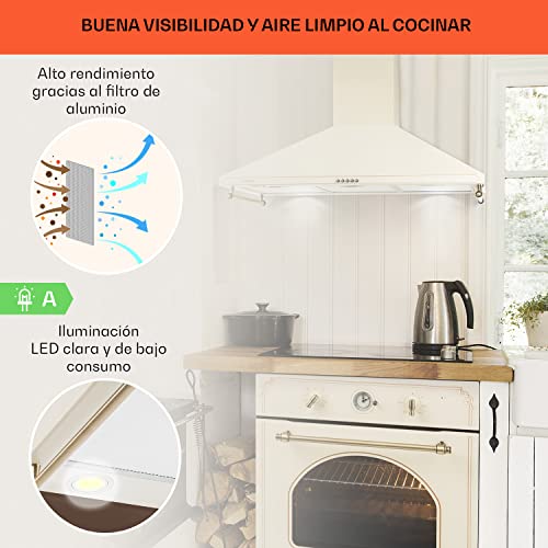 Klarstein-Victoria-Campana-extractora-decorativa-de-humos-cocina-diseno-de-pared-retro-extraccion-de-645-mh-en-3-niveles-2-lamparas-LED-2-filtros-de-aluminio-90-x-30-x-48-cm-Negro Klarstein-Victoria-Campana-extractora-decorativa-de-humos-cocina-diseno-de-pared-retro-extraccion-de-645-mh-en-3-niveles-2-lamparas-LED-2-filtros-de-aluminio-90-x-30-x-48-cm-Negro