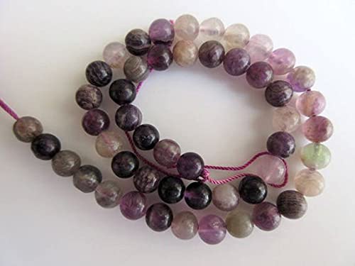 Perles de fluorite 8mm grand trou pour créer vos bijoux d'été