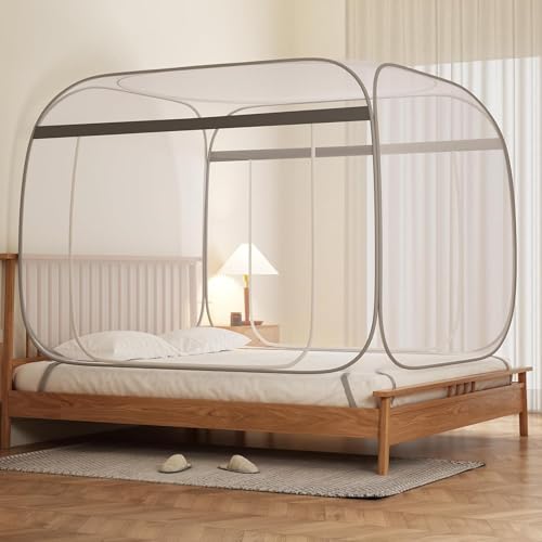 Pop-Up Mosquito Net Tent King Size, Portable Folding...