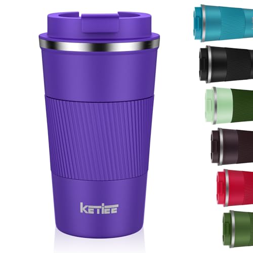 KETIEE Kaffeebecher to go,510ml Thermobecher Kaffee-to-go,Kaffeebecher Thermo,Doppelwandig Reisebecher Travel Mug… – Ansicht 1