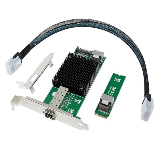 Ya en mundofriki.es: 10G M.2 NVMe(M Key SFP+ PCIe X4 Netwrok Card with Intel 82599(X520-DA1), adaptador industrial de 10 GB RJ45 Ethernet NIC con soporte SFF-8087 Cable/Low Profile Support PXE&UEFI