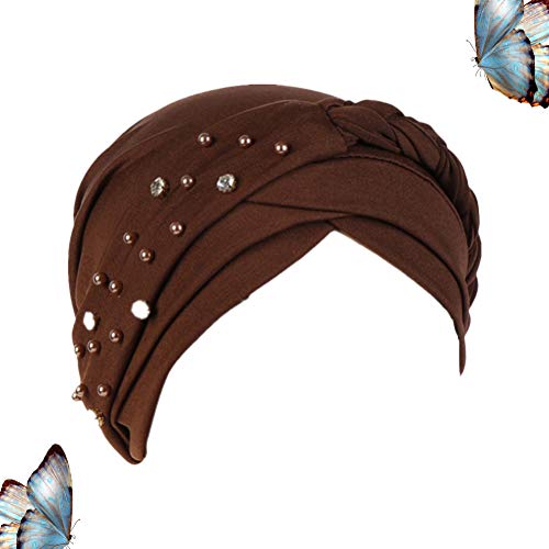 ABOOFAN 1Pc Simples e Fashion Hat Cetim Sleeping Hat Lace Dupla Camada Head Wrap Protetor de Cabelo