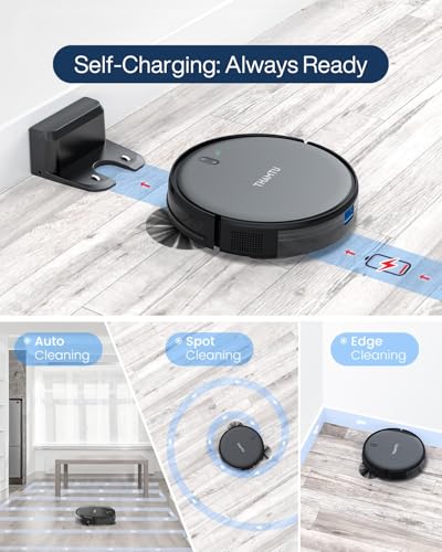 Thamtu Robot Vacuum Cleaner, Super Thin, Powerful Suction Vacuum Robot, Self-Charging Robo - image 6