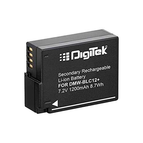 Image of Digitek Secondary Li-ion Rechargeable Battery for DMW-BLC12+ (7.2V, 1200mAh)