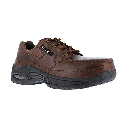 Image of Florsheim Mens Polaris Slip Resistant Composite Toe Work Safety Shoes Casual - Black, Brown - Size 11 3E