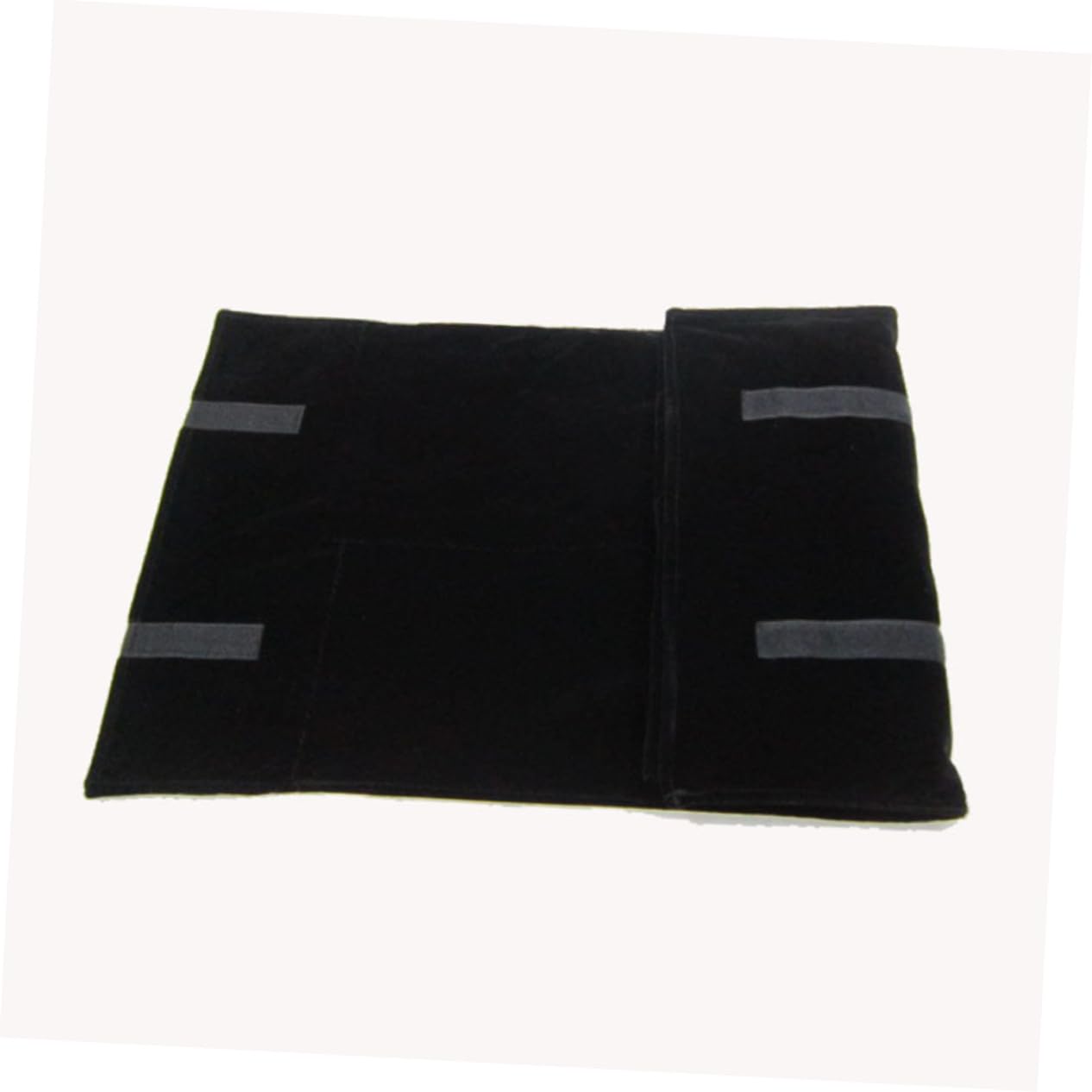 Didiseaon Luxury Jewelry Roll Bag Multifunctional Organizer for Earrings Necklaces and Rings Travel Friendly Holders for Secure Storage Elegant Black Design