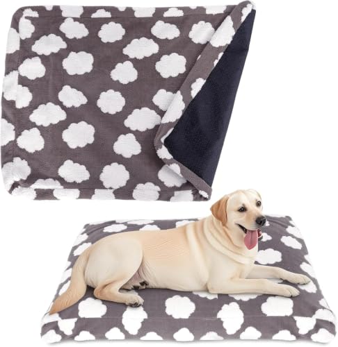 Image of Faux Fur Dog Bed Cover, Cloud Dark Gray, 36 inch L x 24 inch W x 4 inch Th