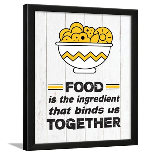 Image of Chaka Chaundh - Kitchen Posters for Wall - Kitchen posters framed - Dining quotes wall frames - Posters for kitchens quotess decor - Food quotes wall hanging (sou)