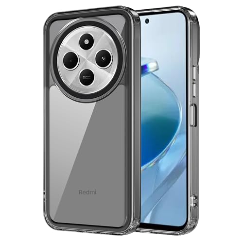 Image of Zapcase Back Case Cover for Mi Redmi 14C 5G | Compatible for Mi Redmi 14C 5G Back Cover | Case Cover with Camera Protection | (TPU + PC | Translucent Black)