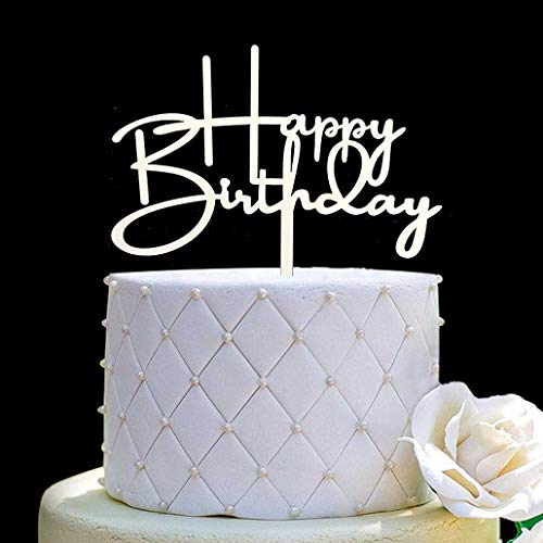 Jieein NJ-0383 Happy Birthday Cake Topper For Birthday Party Decorations cover