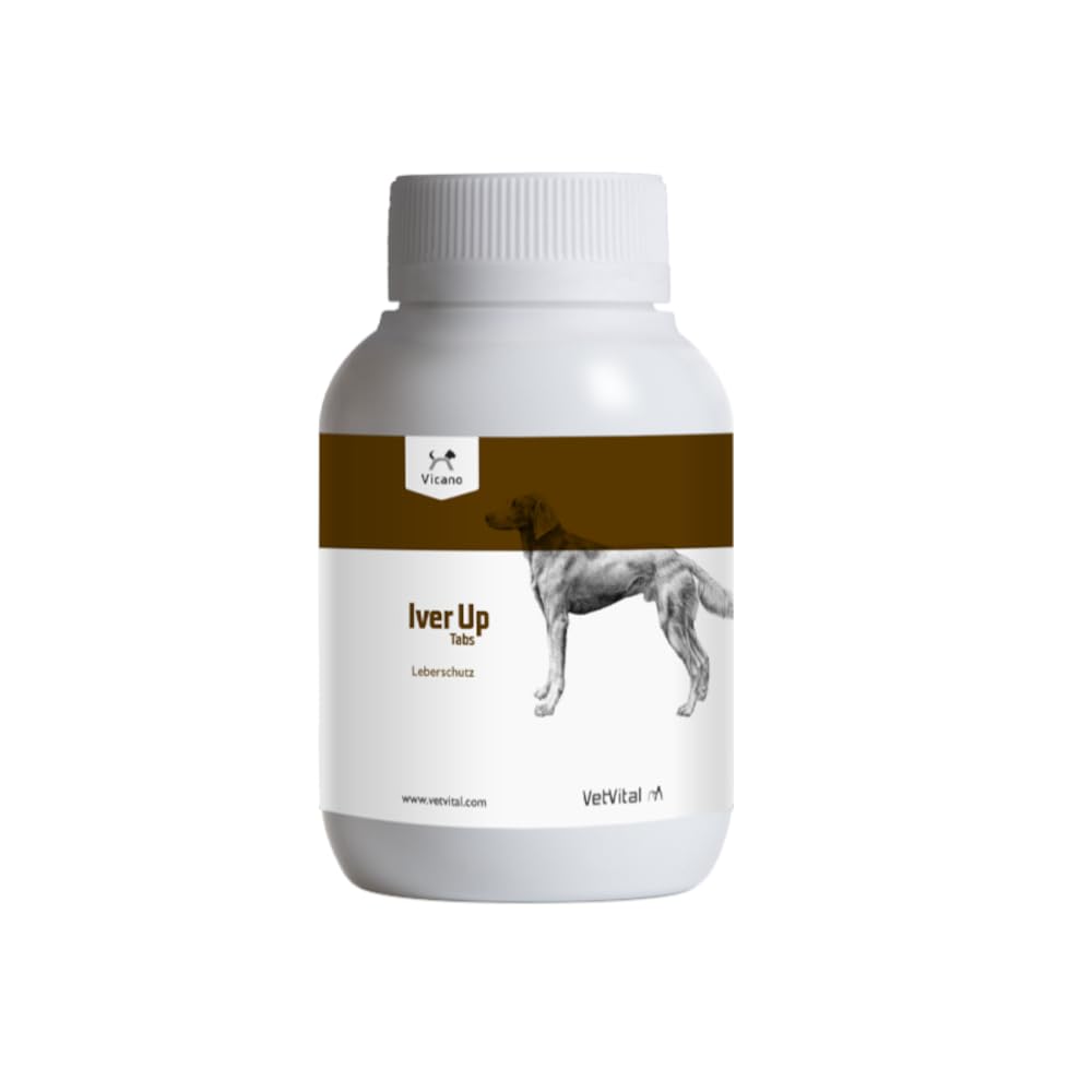 Vicano Iver Up | 120 Tabs | Ergänzungsfuttermittel für Hunde | Mit Mariendistel & Artischocke
