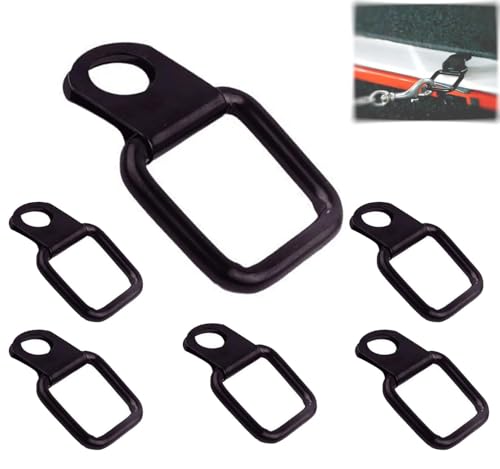 CLKE 6 Stück D-Ring Zurrösen, Zurrösen für anhänger, verzurrösen, klappbare Zurrhaken aus stabilem schwarzem Edelstahl zur LKW-, Kajak- und Anhänger-Ladungssicherung CLKE 6 Stück D-Ring Zurrösen, Zurrösen für anhänger, verzurrösen, klappbare Zurrhaken aus stabilem schwarzem Edelstahl zur LKW-, Kajak- und Anhänger-Ladungssicherung