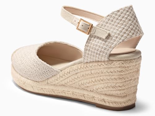 Image of Coutgo Women's Platform Wedge Espadrilles Sandals