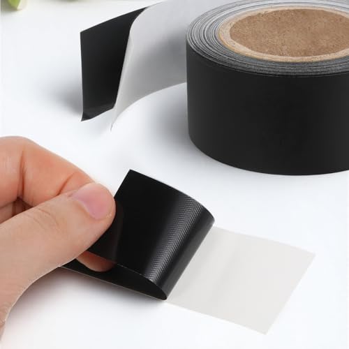 Image of Qianyu Light Blocking Sticker 1.18 Inch x 32.8 Feet Self-Adhesive Lamp Tape Black Masking Light Cover 100% Full Covers Non-Reflective Tape for Electronics LED Routers Indicator Shielding Glare