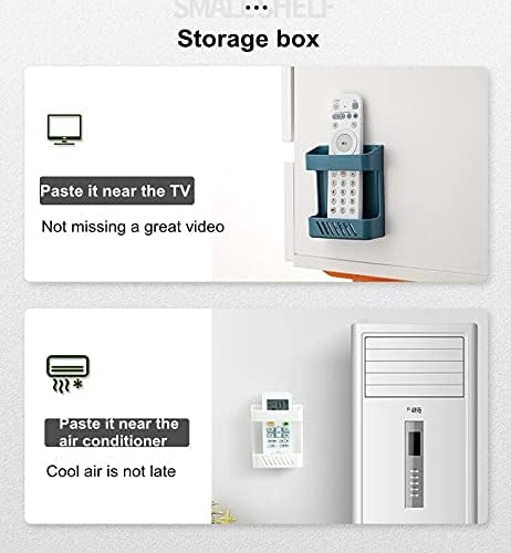 Miniatura 3 de N++A Caja de almacenamiento montada en la pared Caja de almacenamiento de teléfono móvil con control remoto Soporte de aire acondicionado Colorido