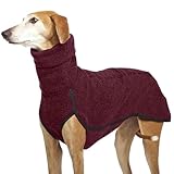 Jersey De Forro Polar De Galgos | Chaqueta Deportiva Al Aire Libre para Mascotas De Cuello Alto | Chaleco De Forro Polar para Perro | para Perros Medianos Y Grandes