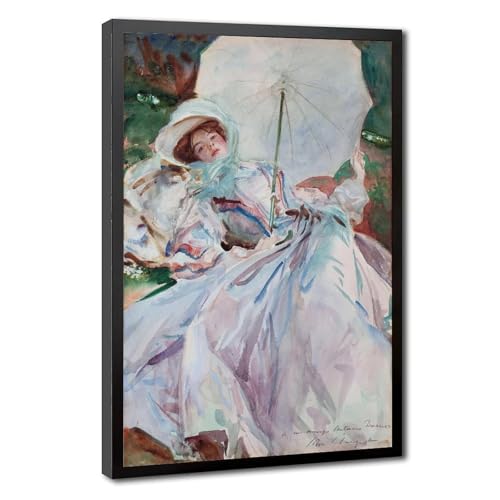 Impression sur toile The Lady With The Umbrella par John Singer Sargent 61x91 cm