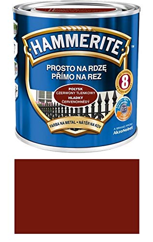 Hammerite Metallschutz-lack Lack Rostschutz 2,5 l Glänzend (Glänzend Rötlich-braun)