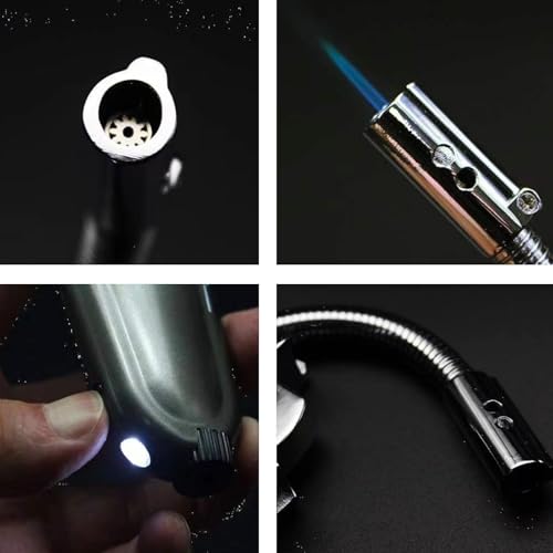 Encendedor portátil multifuncional metálico a butano miniatura 4