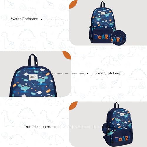 Image of F Gear Playcraft School Backpack for Kids 19L Soft Touch Lightweight & Durable | 2 Spacious Compartments, Front Pocket & Bottle Holder for Everyday Use