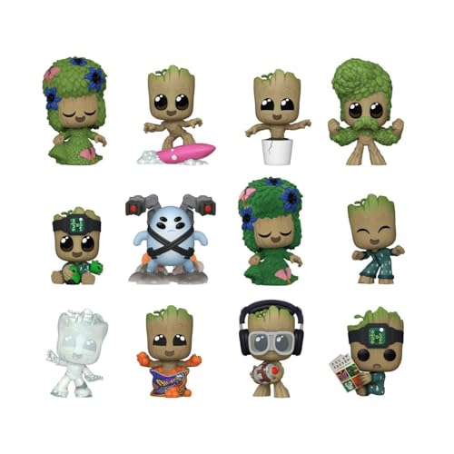 Funko Mystery Mini Marvel Guardians of The Galaxy 1 of 12 to Collect Styles Vary Groot Shorts Mini Figurine en Vinyle à Collectionner Idée de Cadeau Produits Officiels TV Fans - vue 2