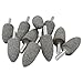 Unlorspy 10Pcs 16mm Bullet Shape Aluminum Oxide Grinding Stones with 1/4