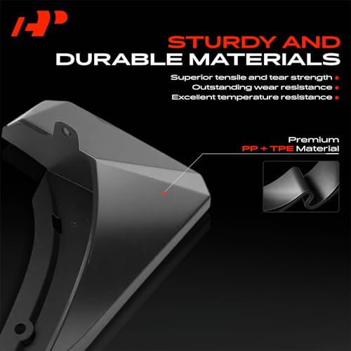 Image of A-Premium Mud Flaps Compatible with Hyundai | for Hyundai Santa Fe 2024 SUV, No Drilling Required Mud Guards with Accessories, Set of 4 Front and Rear