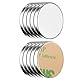 ECENCE Neodym Magnete 10 Stck. - runde Klebe-Magnete selbstklebend - 18x2mm - hochwertige NiCuNi-Beschichtung - Scheibenmagnete