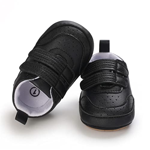 Image of E-FAK Baby Shoes Boys Girls Infant Sneakers Non-Slip Rubber Sole Toddler Crib First Walker Shoes