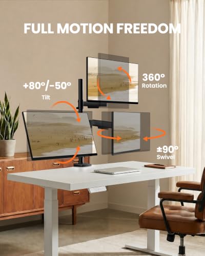 Image of ErGear Triple Monitor Mount for 13-32 Inch Screens, 19.8 lbs per Arm