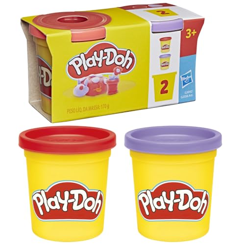 Image of Play-Doh 2 Pack, 3 Ounce Cans, Red & Lavender Modeling Compound, Kids Arts & Crafts 3+