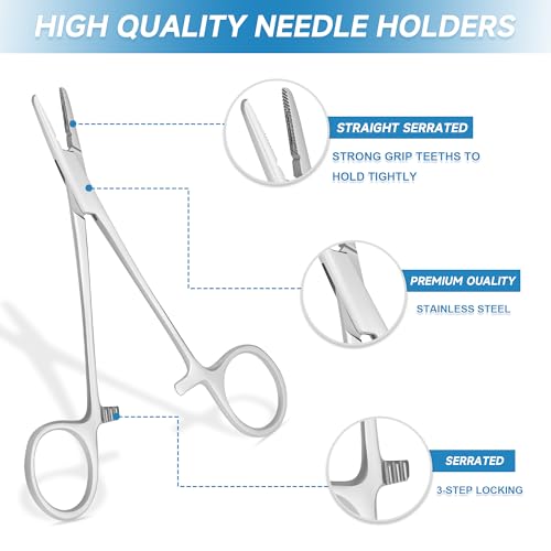 Image of Suture Practice Kit,Silicone Suturing Pad with Wound Closure Trainer for Nursing,Vet and Medical School Training,Education Only.