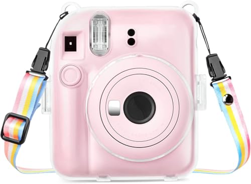 Rieibi Funda para Instax Mini 12 - Funda Transparente para
