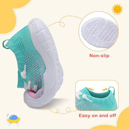 Image of LeIsfIt Toddler Shoes Boys Girls Wide Toe Box Breathable Slip-On Sneakers Kids Lightweight Barefoot Feel Shoes for Everyday Play