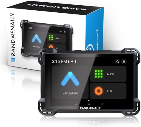 Rand McNally RANDTAB7 7-inch GPS Truck Navigator with Industry's Best Custom Trucking Routes, Rand Navigation 2.0 with 2025 Maps
