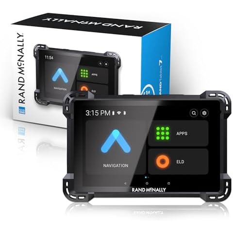 Rand McNally RANDTAB7 7-inch GPS Truck Navigator with Industry's Best Custom Trucking Routes, Rand Navigation 2.0 with 2025 Maps Cover
