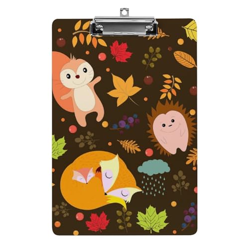 Porte bloc format A4 anti feuille volante motif renard