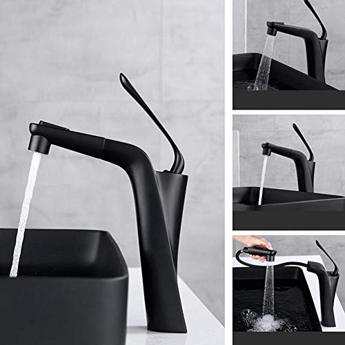 Robinet chaud froid pour lavabo avec bec rétractable rétractable pratique