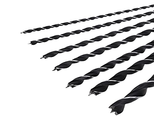 Juego 7 piezas brocas madera 12" 300mm extra largas miniatura 4