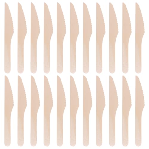 NUOLUX �g���̂Ėؐ��J�g�����[100pcs ���z���f�ނ̃i�C�t �t�H�[�N �X�v�[���Z�b�g �a������L�O���Ȃǃp�[�e�B�[�p�H��p�i