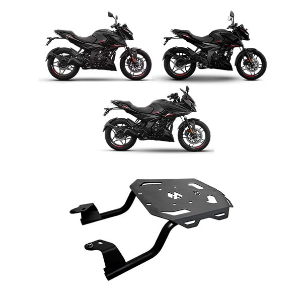 Image of Top Rack Compatible with Bajaj Pulsar N160|N250|F250 (Heavy Pipe) (Without Back Rest) (Tourer)