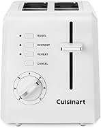 Cuisinart 2-Slice Toaster, Compact, White, CPT-122