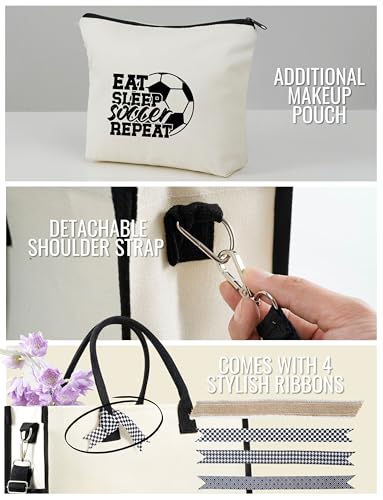 Bolso Tote de Lona con Cierre Superior para Mujer miniatura 5