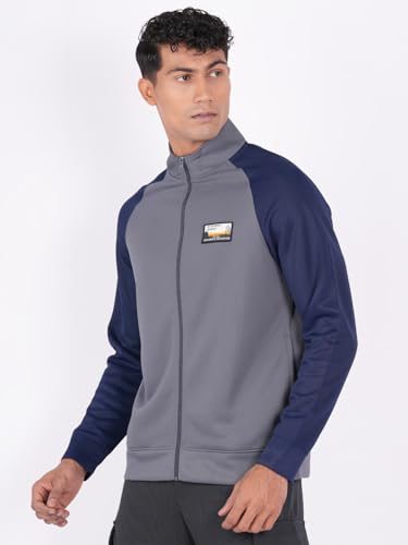 Wildcraft Men's A-Line Coat (31596_Grey - Image 3 thumbnail